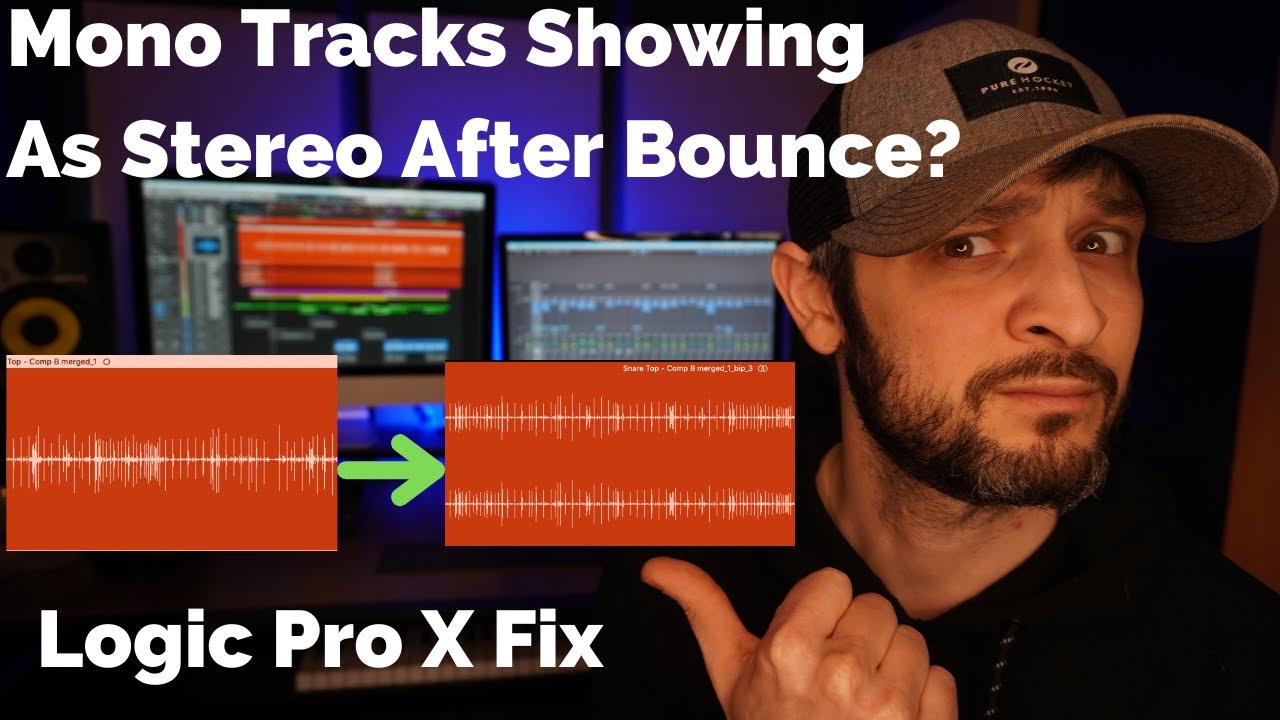 Logic отображает монодорожки как стерео | Быстрое решение проблемы Logic Bounce In Place