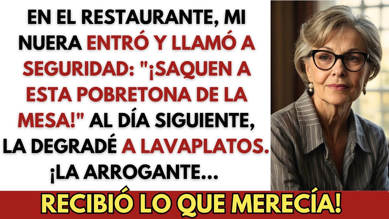 En el Restaurante, Mi Nuera Entró y Llamó a Seguridad: 