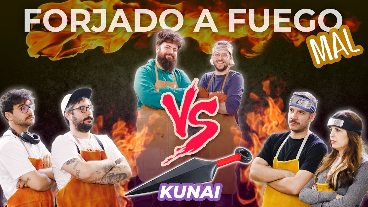 🔥Forjado a Fuego MAL🔥 Cómo Forjar un KUNAI. Con nuestros coleguis de @ComedyCon