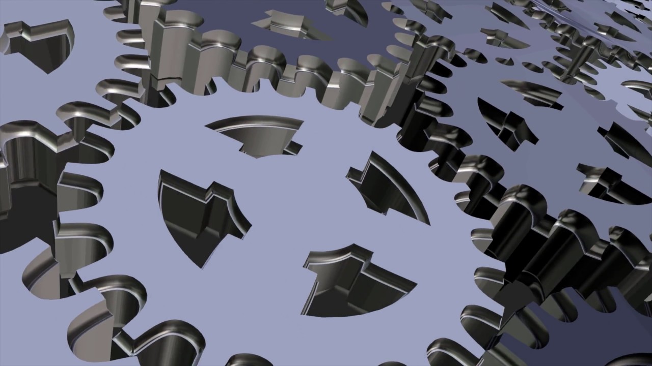 Endlessly Moving Gears | 4K Relaxing Screensaver