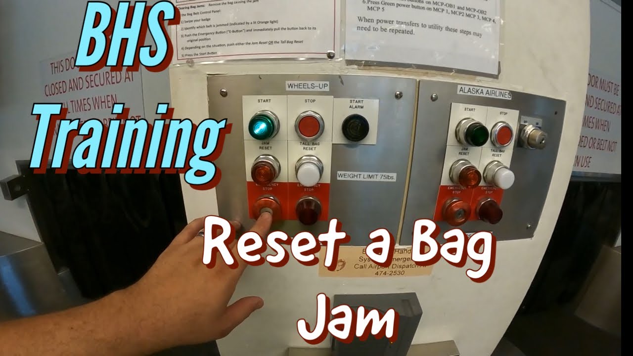 How to reset a Bag Jam on The Baggage Handling System (BHS)