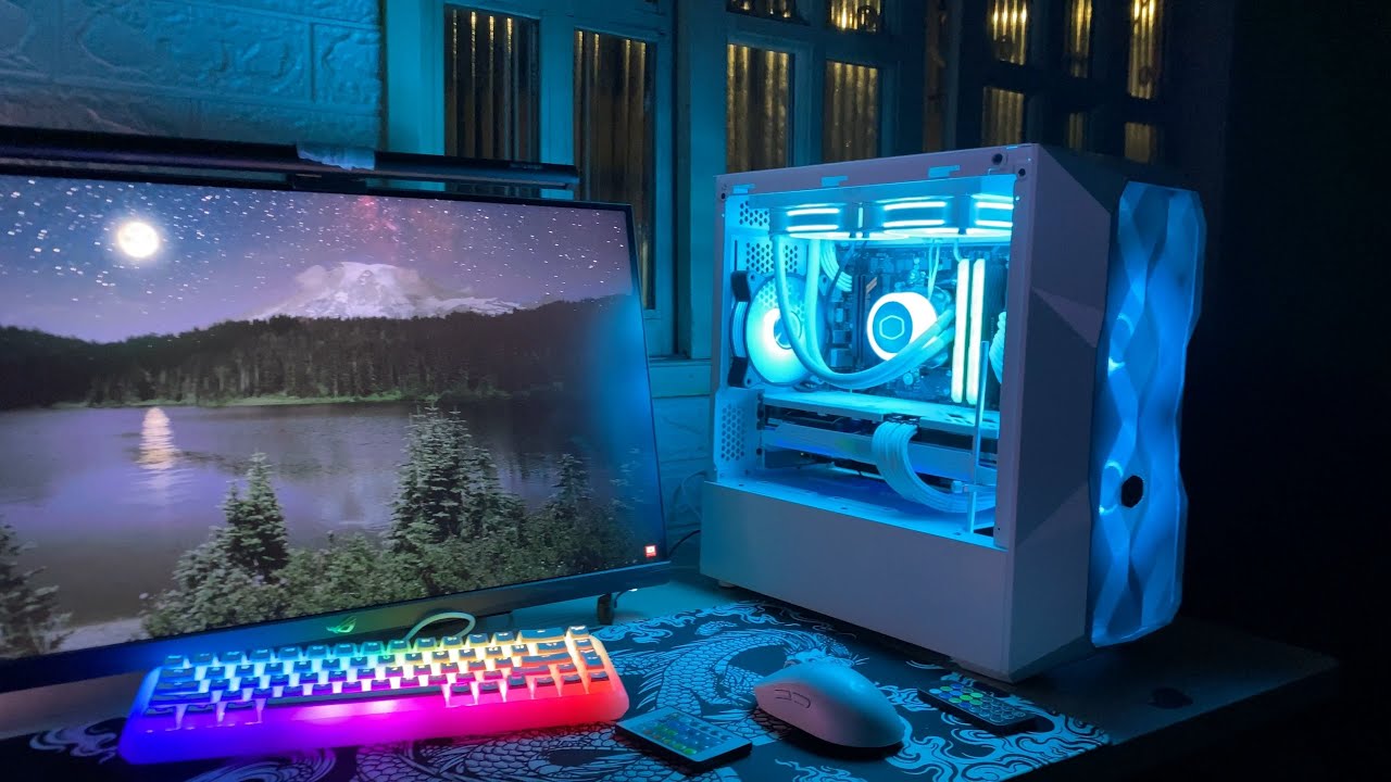 Transformando Meu PC Gamer - Montando o PC Todo Branco no Gabinete Compacto