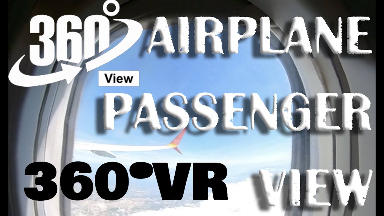 #VR360 FLIGHT IN A PASSENGER PLANE | FLY EXPIRIENCE 4K | surround sound | immersive experience 360&deg;