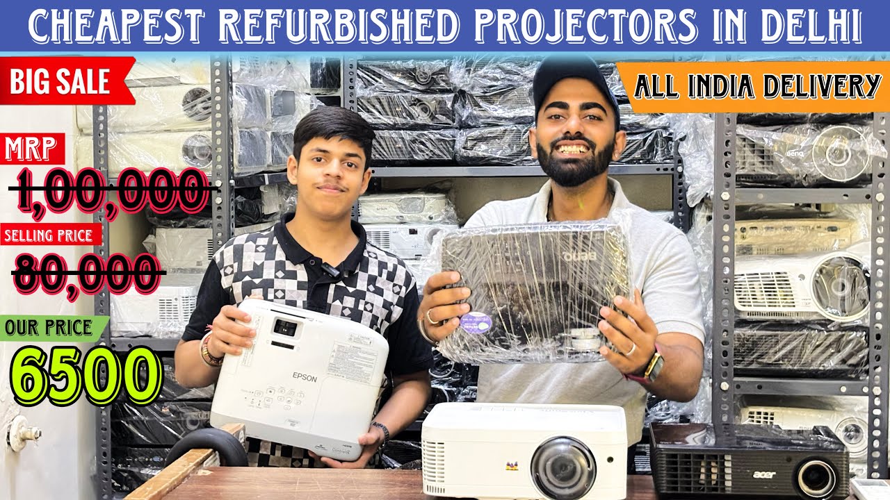 Cheapest Refurbished Projectors Market Delhi #projector #homedecor #usedfurniture #wholesalemarket