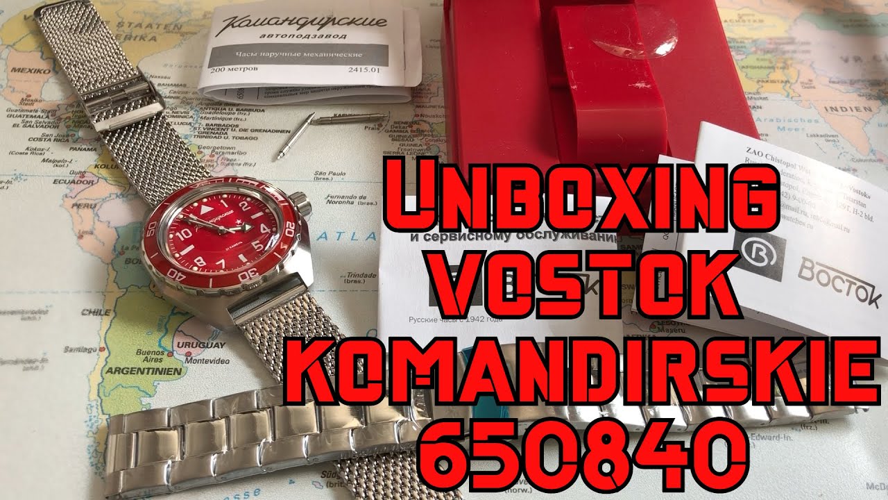 Unboxing Vostok Komandirskie 650840 y brazalete mesh de meranom. Primeras impresiones y experiencia