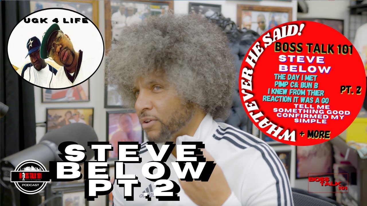 Steve Below Tells the story of how he first met UGK Pimp C & Bun B and got the stank face (Part 2)