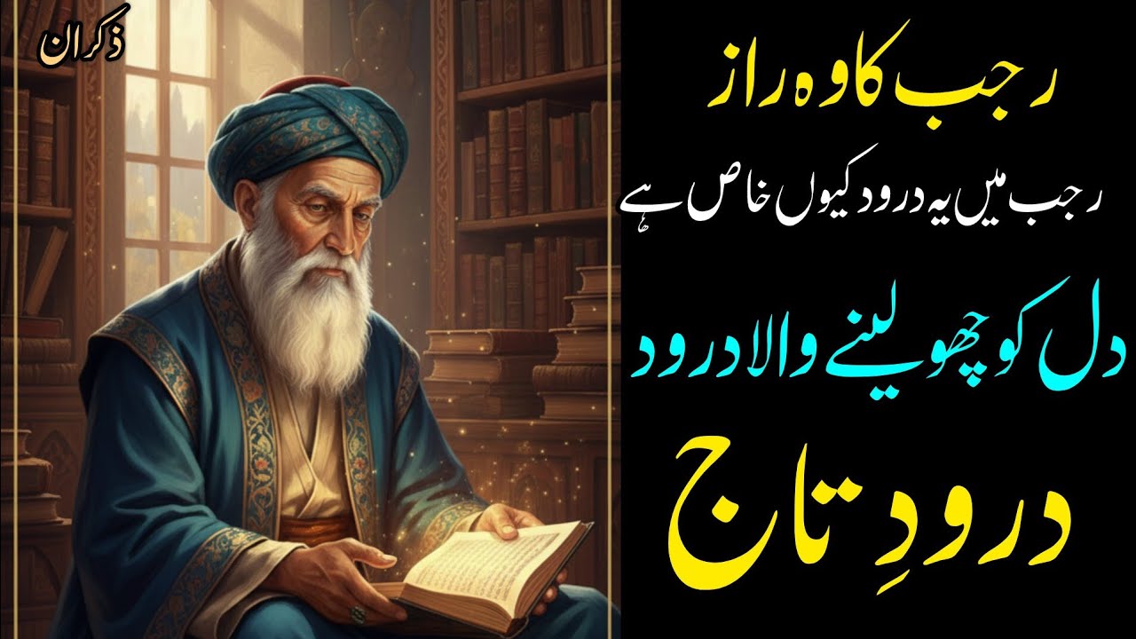 Rajab 2026 Mein Darood-e-Taj Ki Fazilat | Dil Ko Sukoon Dene Wala Khaas Darood | Zikraan