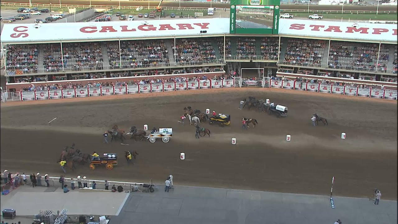 Day 2 action from the Calgary Stampede GMC Rangeland Derby, Top 3 heats of the night-- July 5, 2014