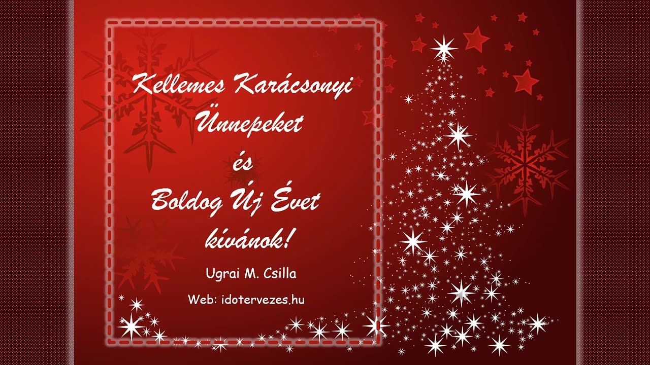 Kellemes Karácsonyi Ünnepeket!