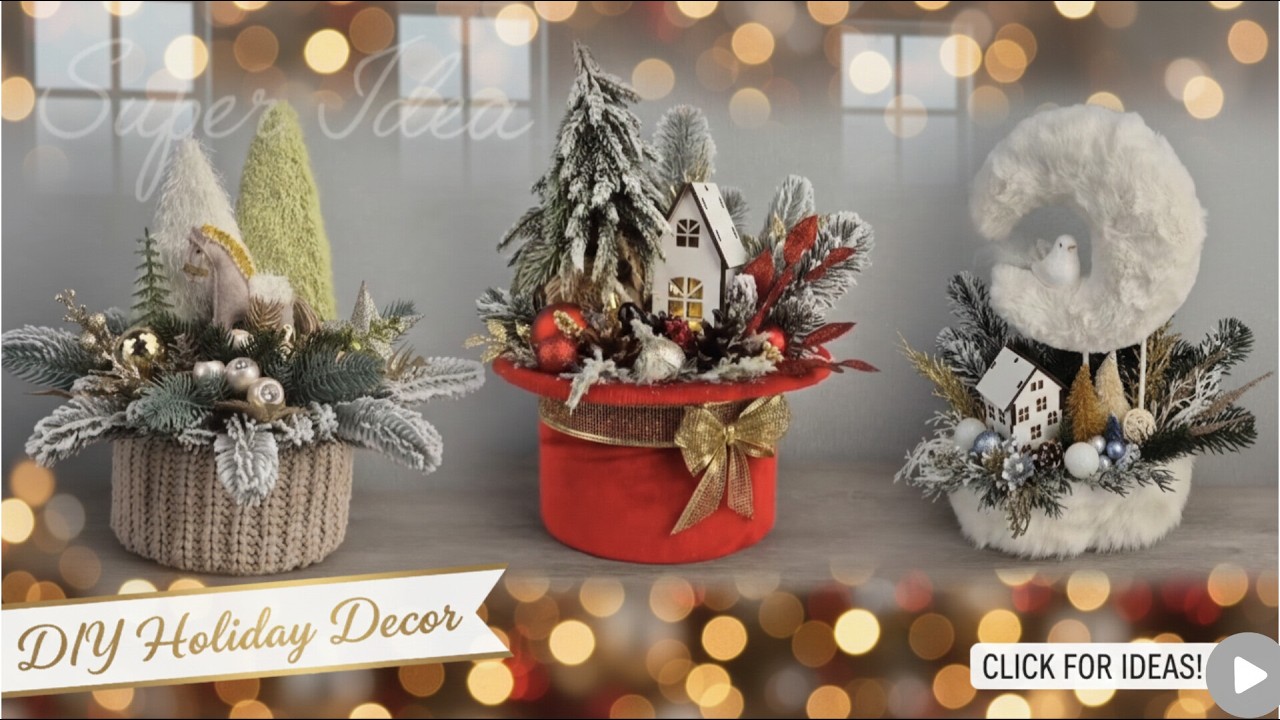🚀 ТАКОГО вы еще не видели! ✨ 3 шедевра новогоднего декора за копейки 🎄 DIY