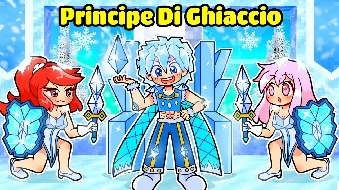DIVENTO IL PRINCIPE DI GHIACCIO Su Minecraft!*SBRISER PRINCIPE GHIACCIO 🥰👑