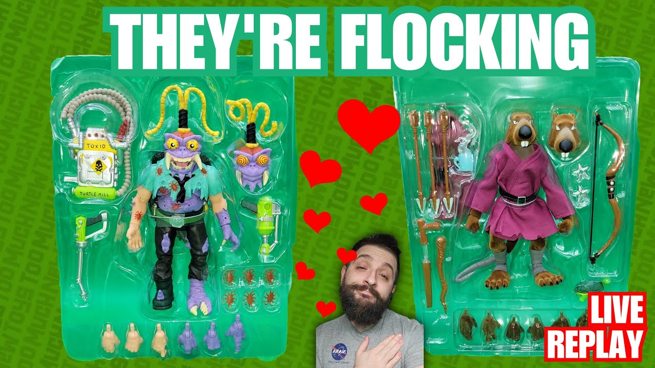Scumbug and Splinter Sitting in a tree.. Super7 Ultimates! Unboxing - Live Replay