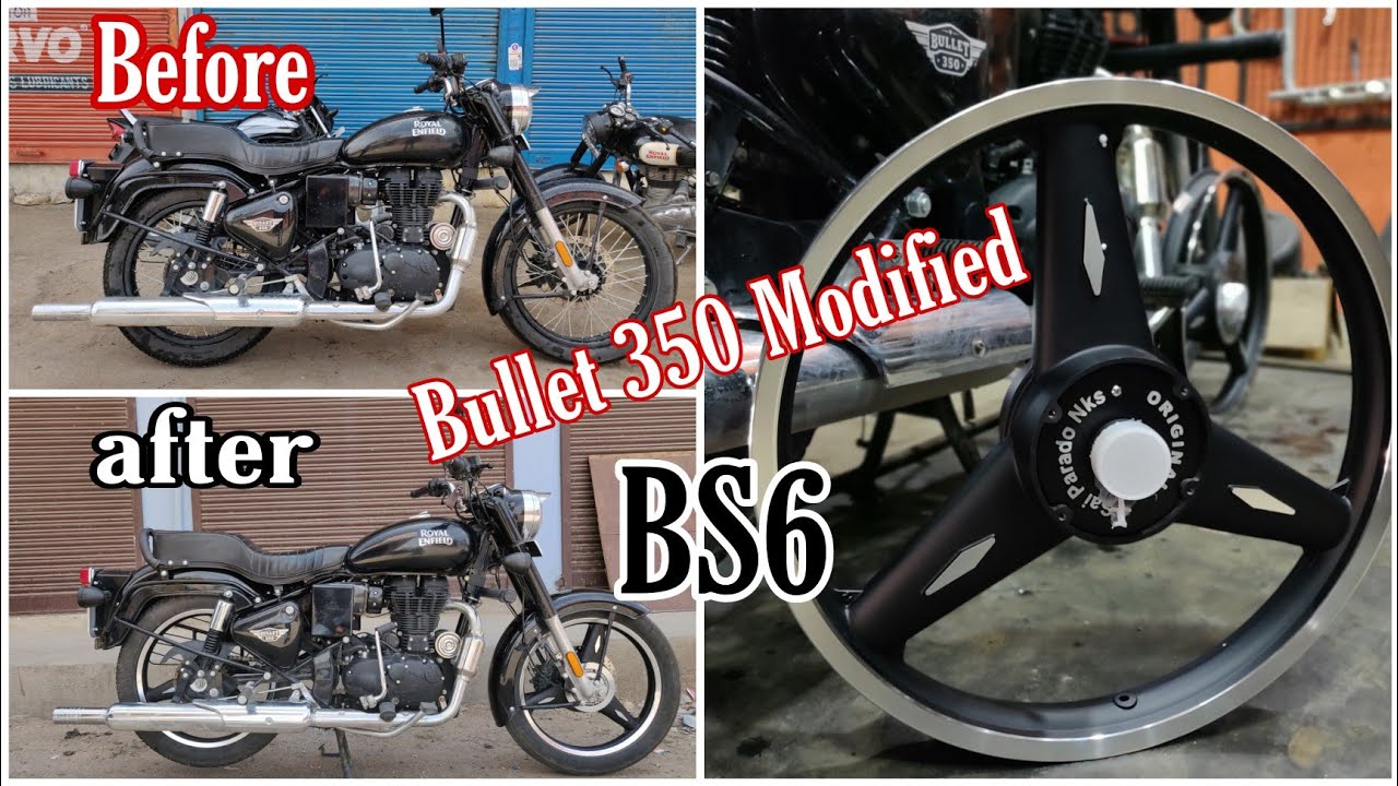 Bullet 350 X ES Modifications | install alloy wheels | Bike Modification | @BulletTower