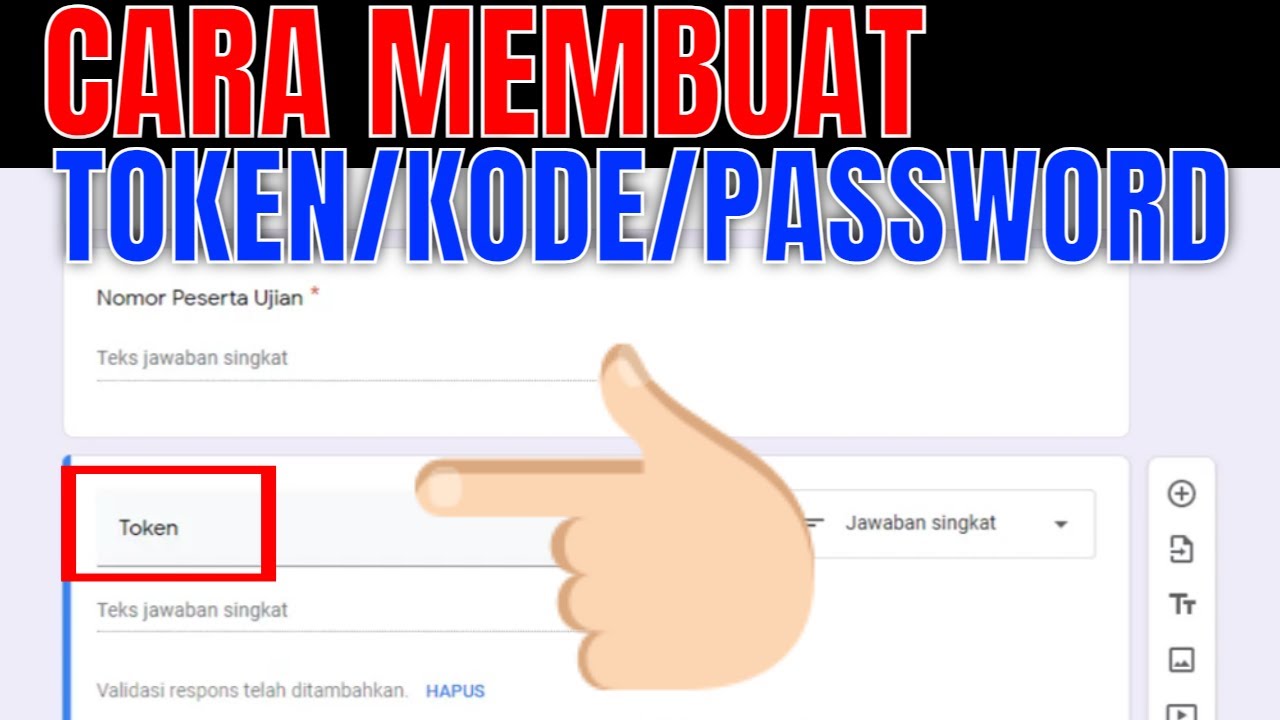 Cara membuat google form dengan token