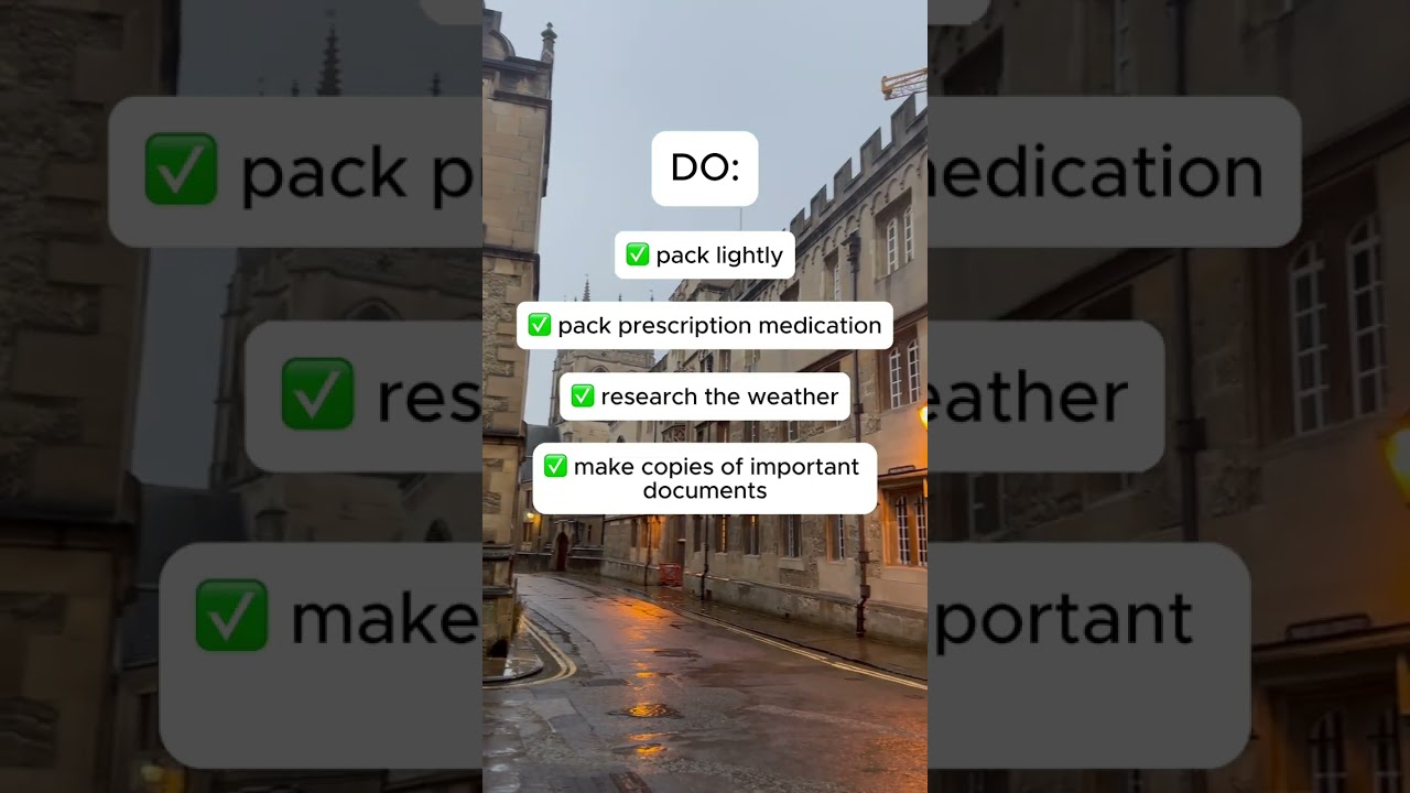 Studying Abroad Packing Tips 