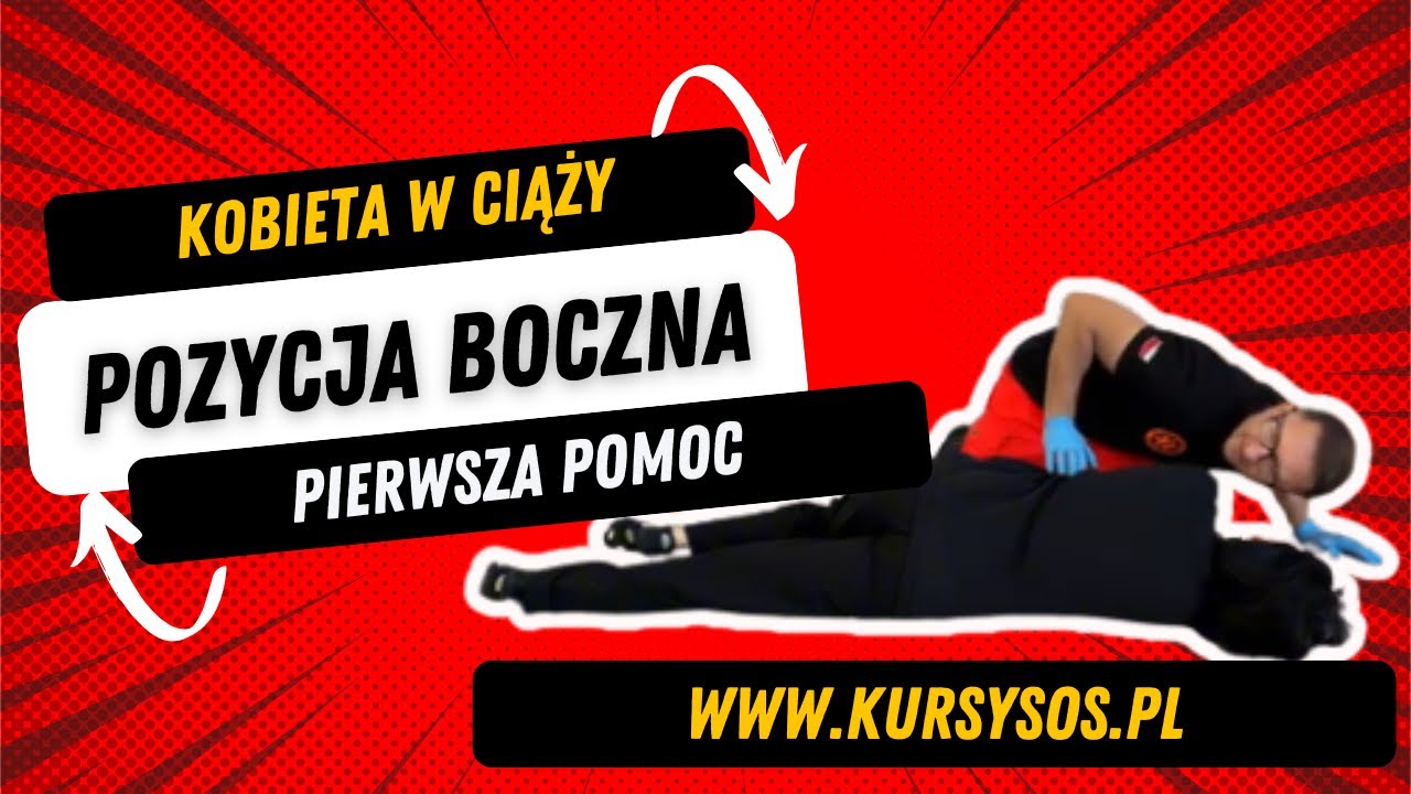 Kobieta w ciąży i pozycja boczna #pierwszapomoc
