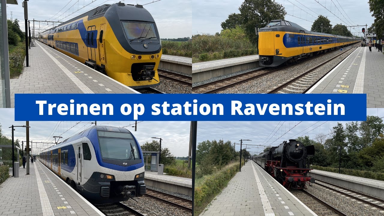 Treinen op station Ravenstein - 25 september 2021