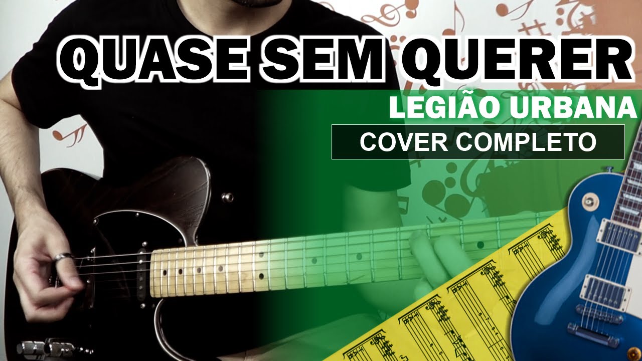 Quase Sem Querer | Guitarra Cover | Solo Original | Backing Track com Vocal 🎸 LEGIÃO URBANA