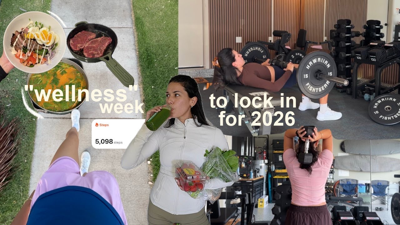 a week of wellness to start 2026 RIGHT! (my workouts, cooking at home, & healthy habits)