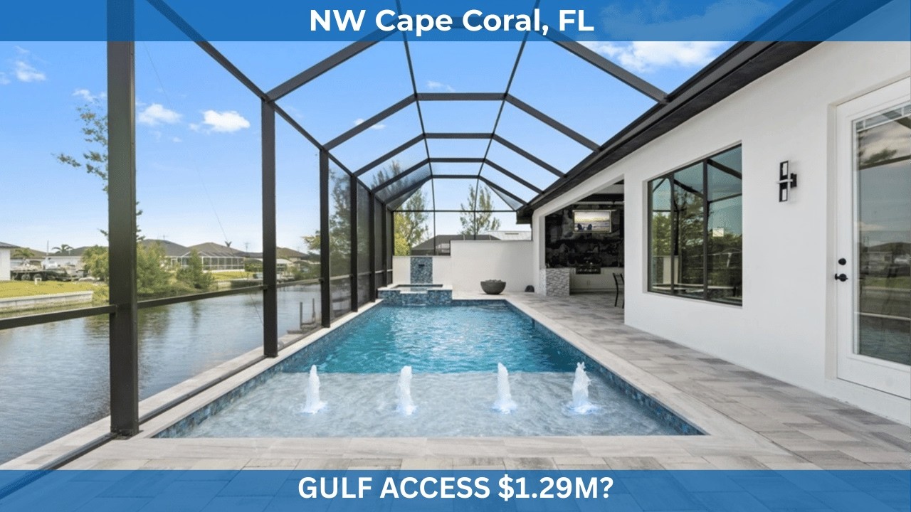 Would You Live Here? Modern Gulf Access Home in NW Cape Coral 🚤 🌴