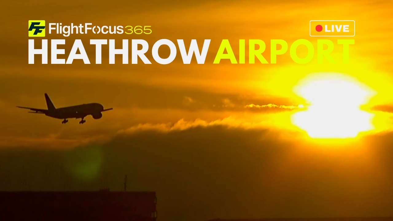 Heathrow Airport Live - Monday 16th Feb 2026