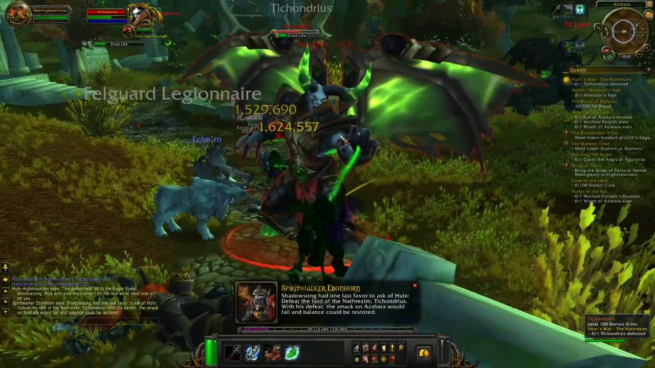World of Warcraft Huln's War - The Nathrezim Legion Quest Guide