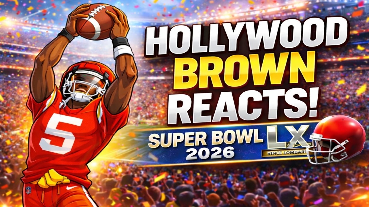 Hollywood Brown Reacts to the Super Bowl 😳🔥