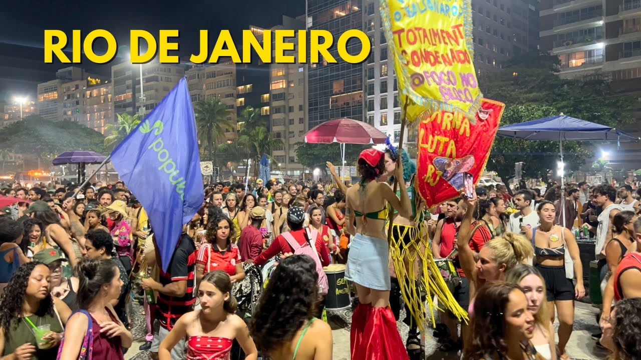 COPACABANA CROWDED — RIO DE JANEIRO【4K】🔥