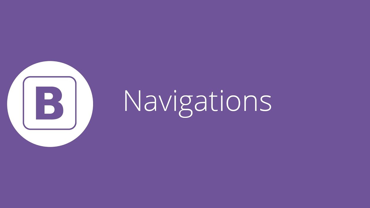 Bootstrap tutorial 17 - Navigation