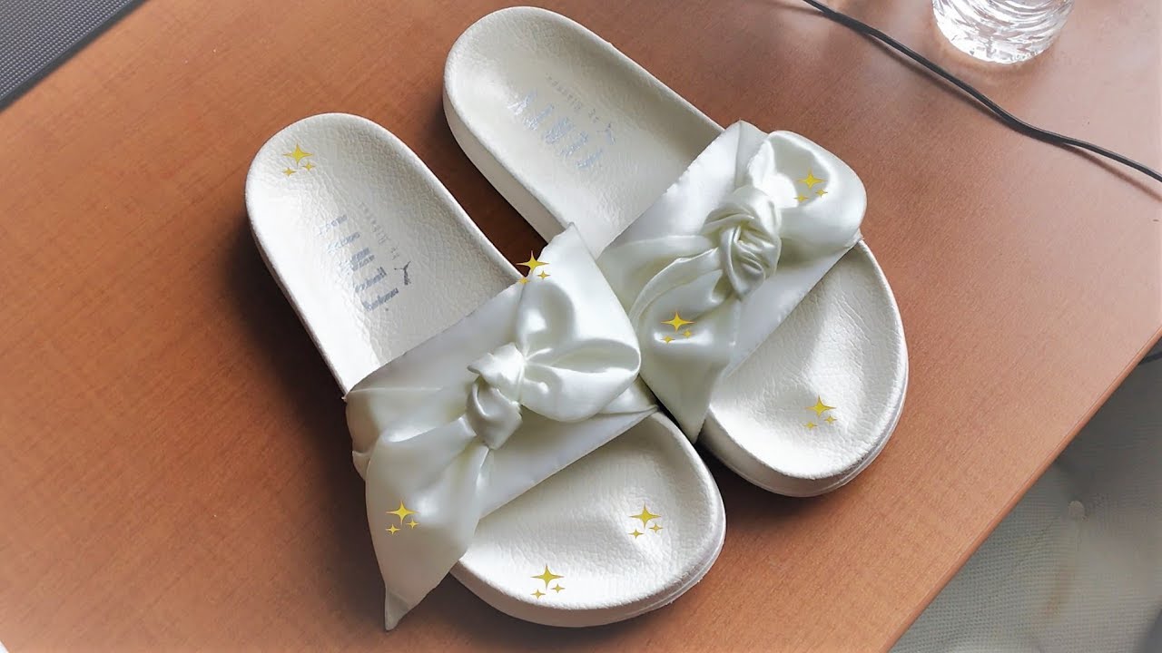 HOW TO CLEAN YOUR RIHANNA X FENTY BOW SLIDES🎀