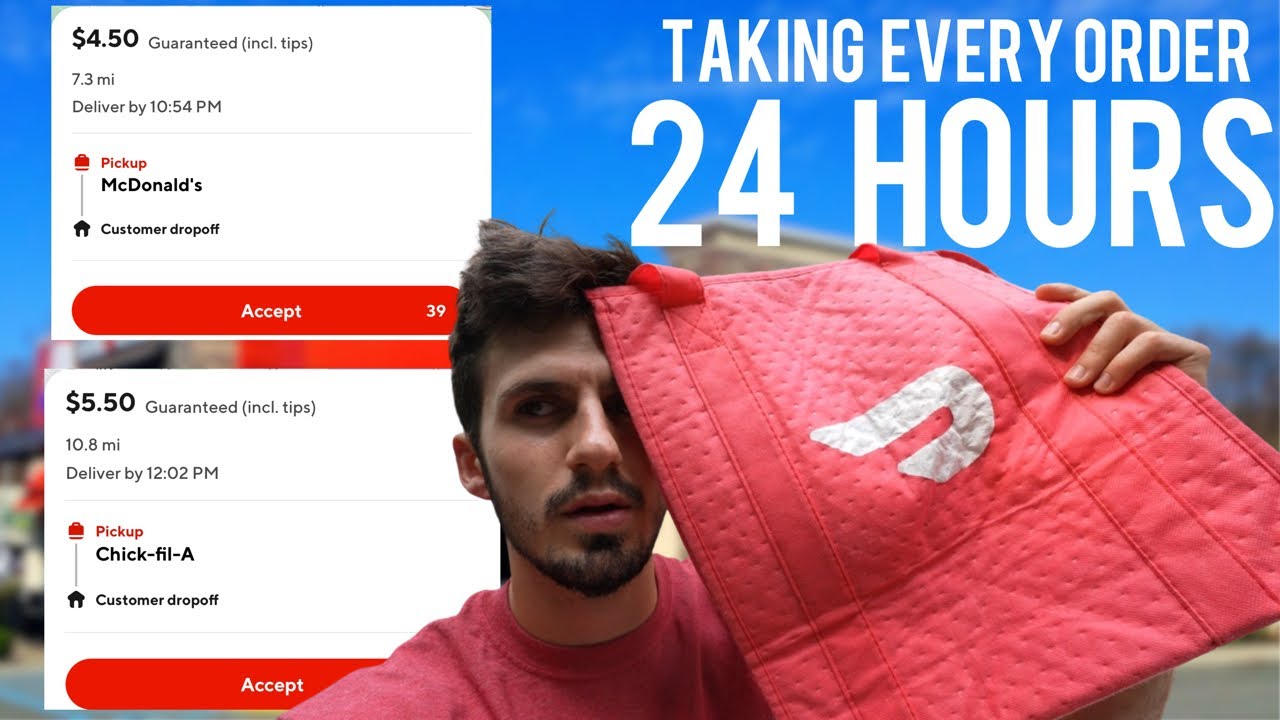 Принимаем все заказы Doordash 24 часа подряд…