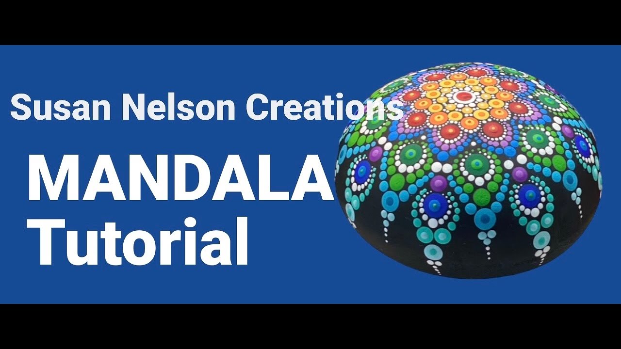 Kaleidoscope Sky Mandala Dotting Tutorial Video by Susan Nelson