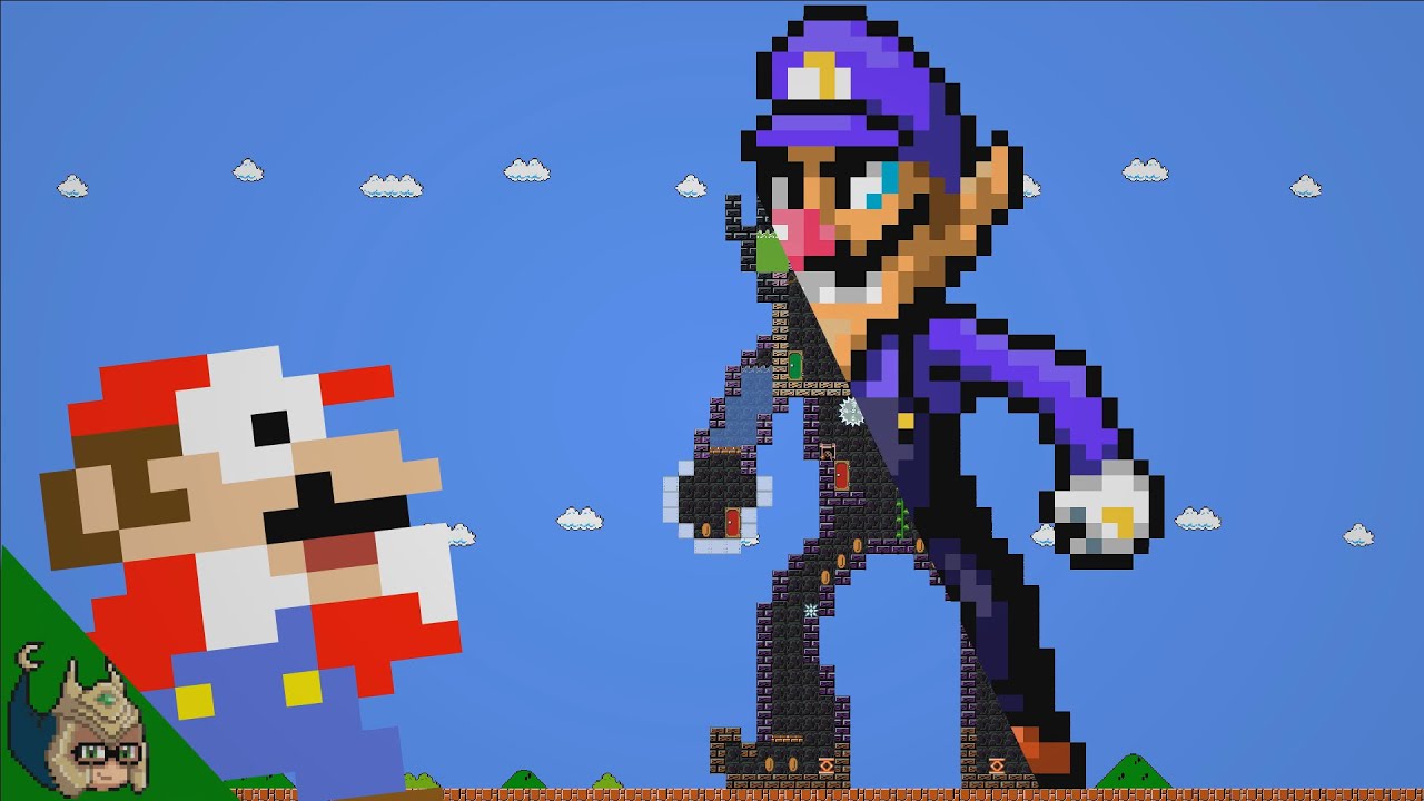 Mario vs the GIANT Waluigi MAZE (Mario Cartoon Animation)