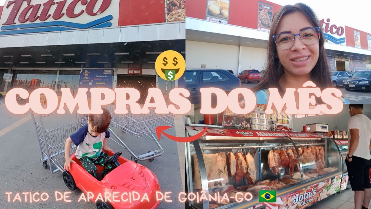 COMPRAS DO MÊS NO SUPERMERCADO TATICO DE APARECIDA DE GOIÂNIA-GO BR 🇧🇷 Dia a dia com Érica Rocha...