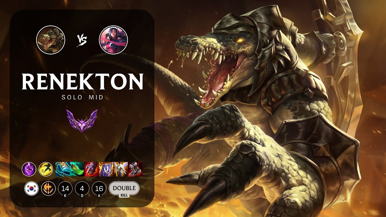 Renekton Mid vs Irelia - KR Master Patch 14.3