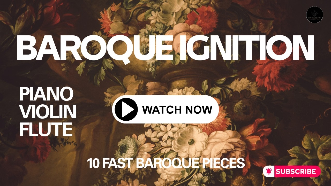 10 Fast Baroque Pieces for Morning Focus | 30 Min Study Music (Piano, Violin & Flute)