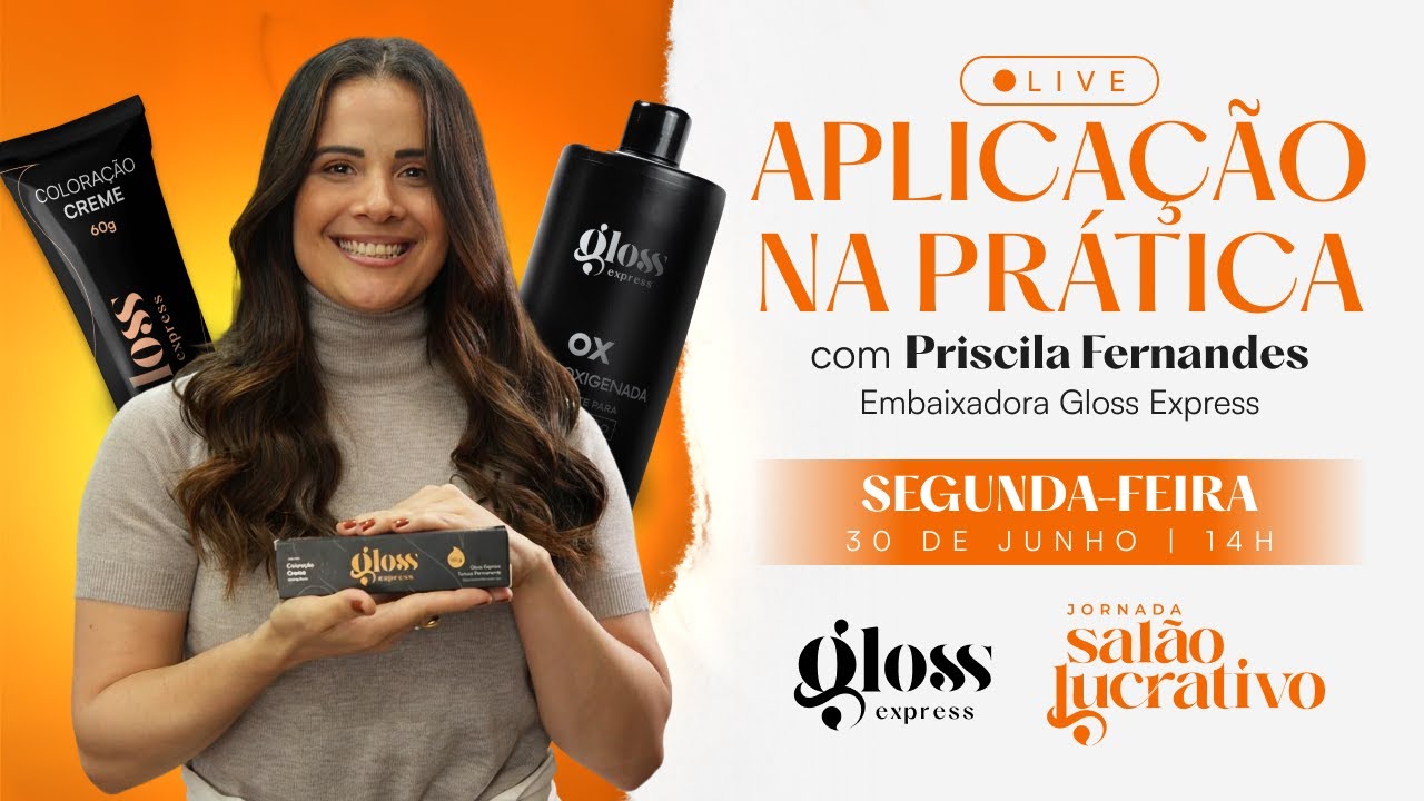 Como APLICAR Gloss Express nos FIOS BRANCOS | Com Priscila Fernandes