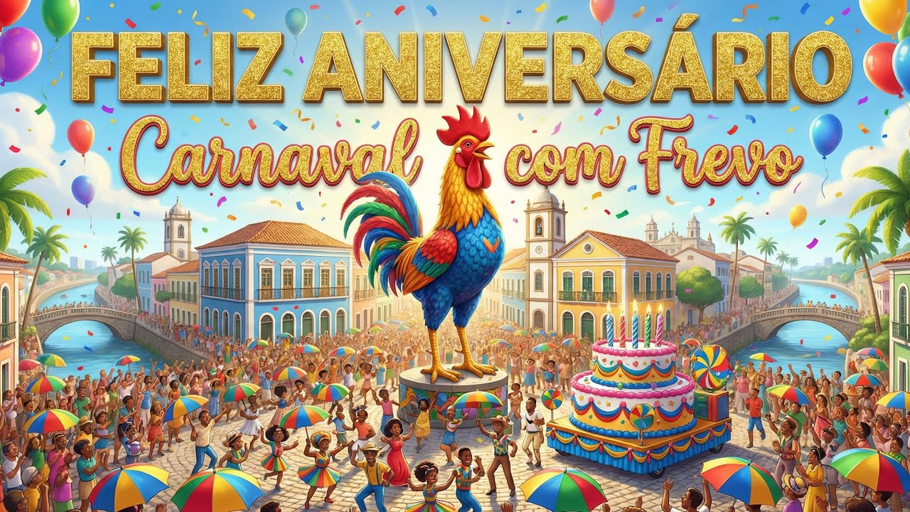 Feliz Aniversário Dançando Frevo! Canção de Parabéns 🎂