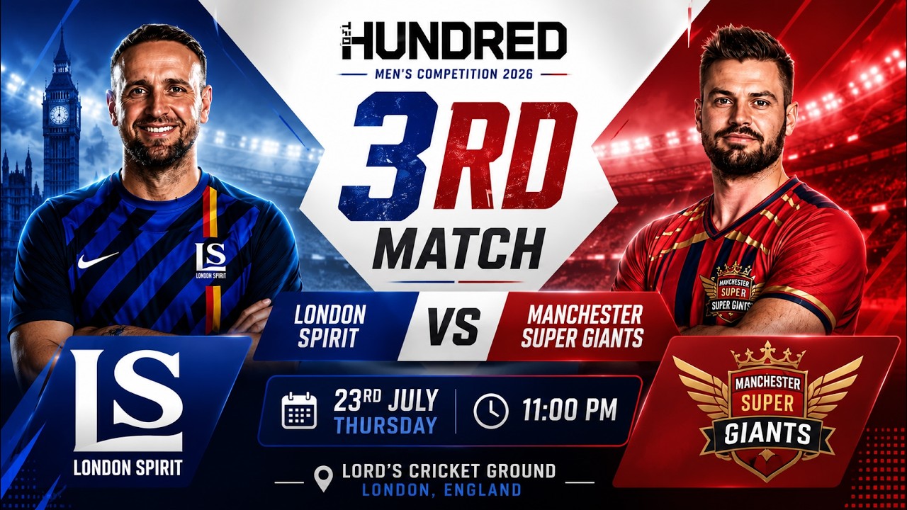 London Spirit vs Manchester Super Giants 3rd Match Prediction | The Hundred 2026 | Who Will Win?