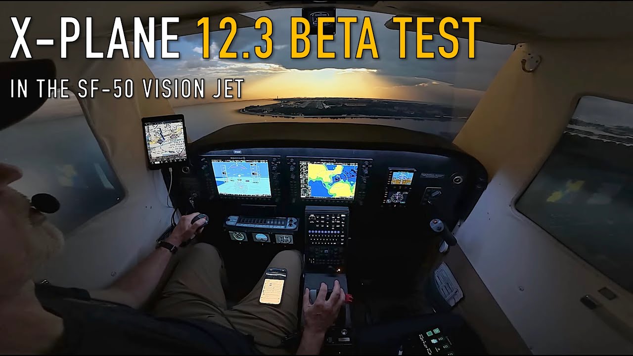 X-Plane 12.3 Beta: Vision Jet Keys Run — Weather Radar & SVT | XP12 Home Cockpit