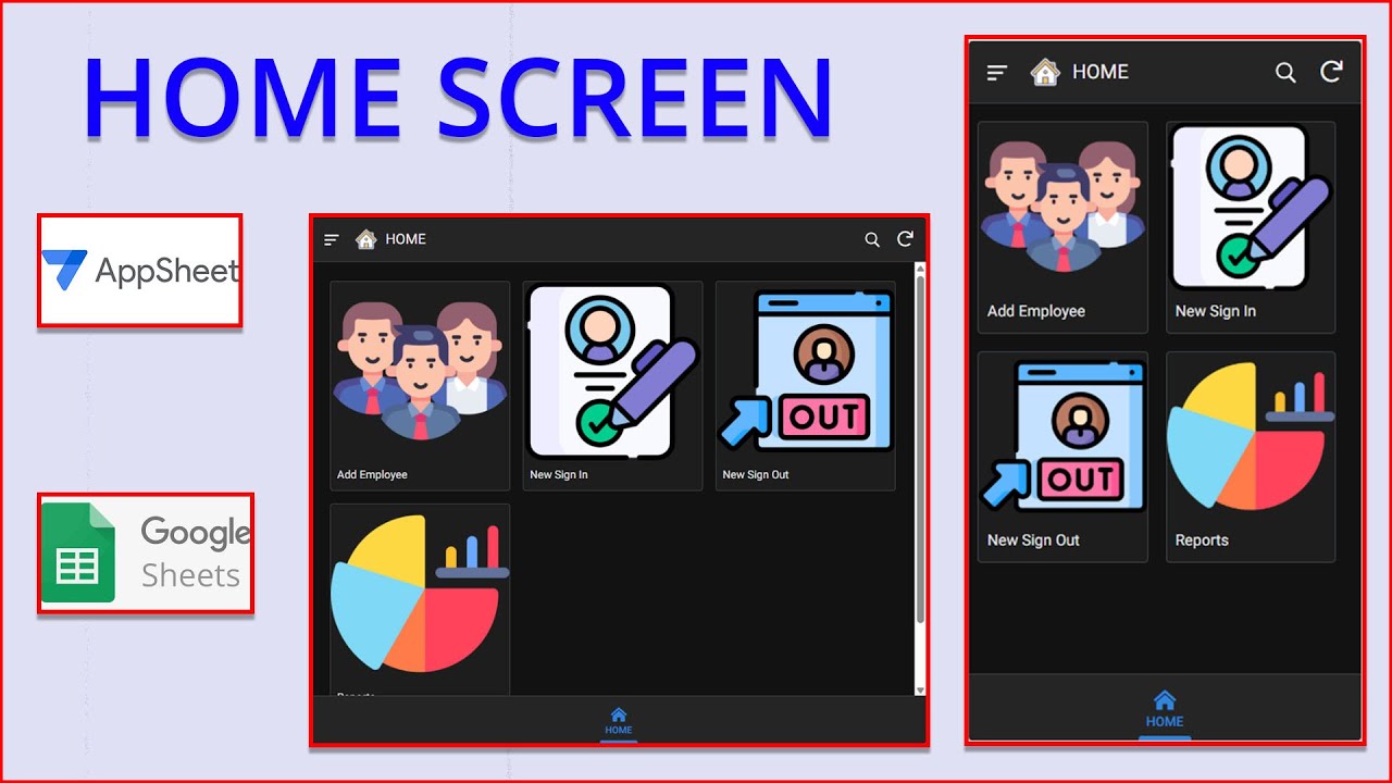 Как создать красивый домашний экран в AppSheet | Советы и рекомендации по UI/UX