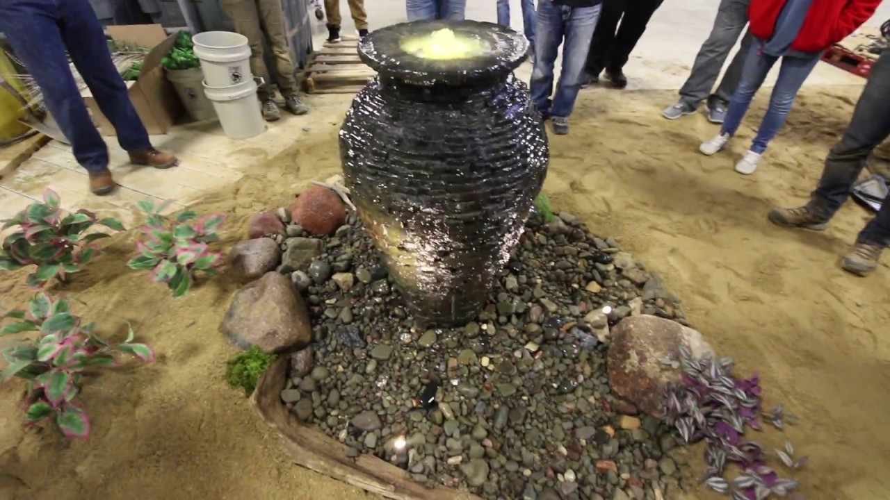 How To Install A Stacked Slate Urn ► Big Money In Water Features!!