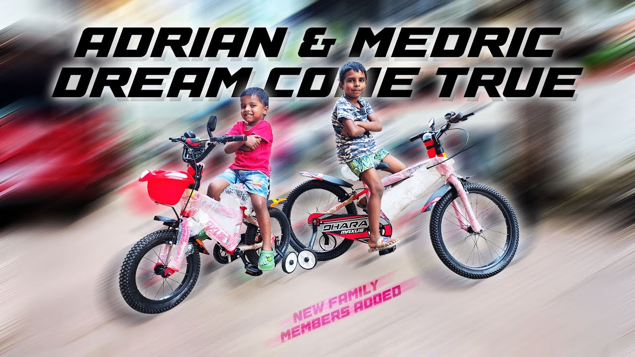 Adrian Medric Dream Come True | New Family Members Added | Bicycle | New Bikes | Cycle For Kids