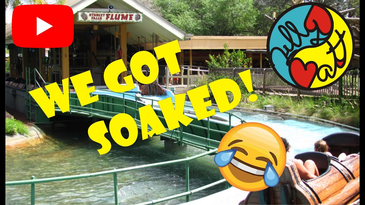 Soaked at the Log Flume ride at Busch Gardens