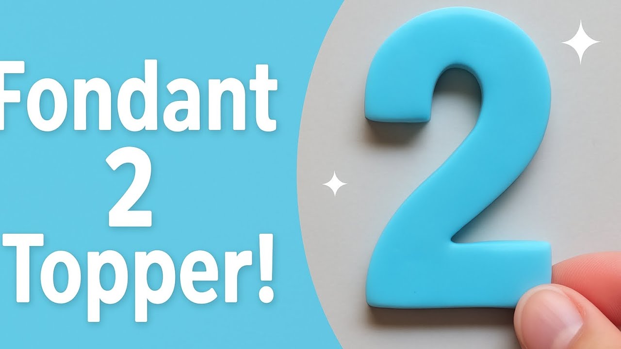 How To Make Fondant Topper Number 2 Topper 😍😀| Easy cake topper | beginners make easy cake topper 🥰