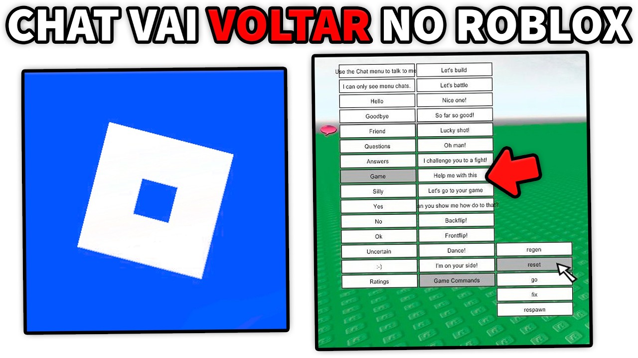 ROBLOX VAI TRAZER O CHAT DE VOLTA!