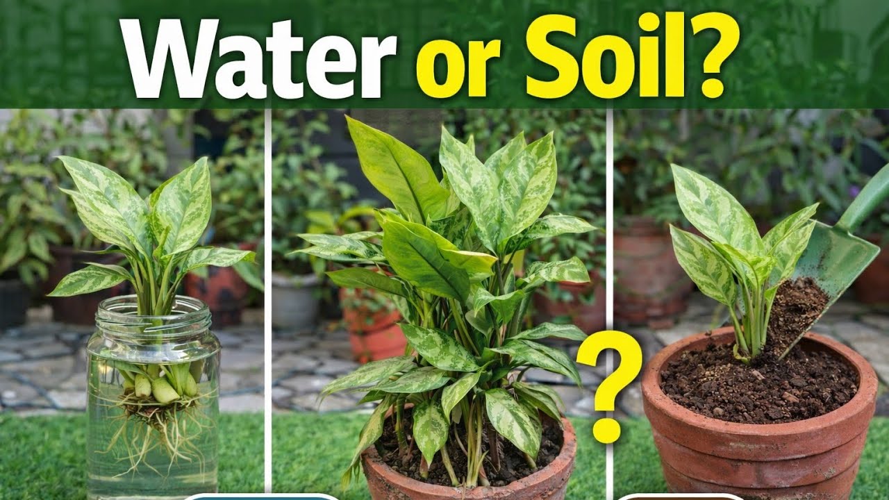 Aglaonema Propagation | Water ya Soil? 2 Easy Methods + Complete Care