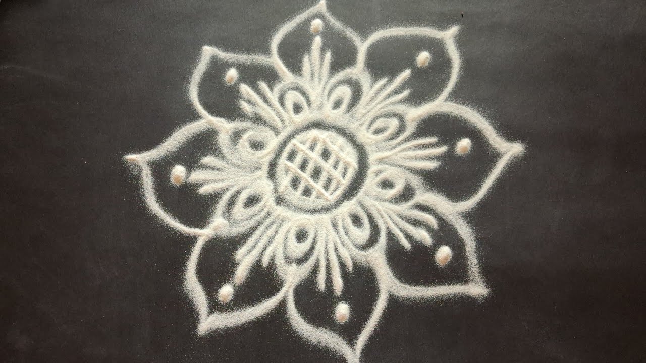 easy rangoli @CREATIVEHANDS94 