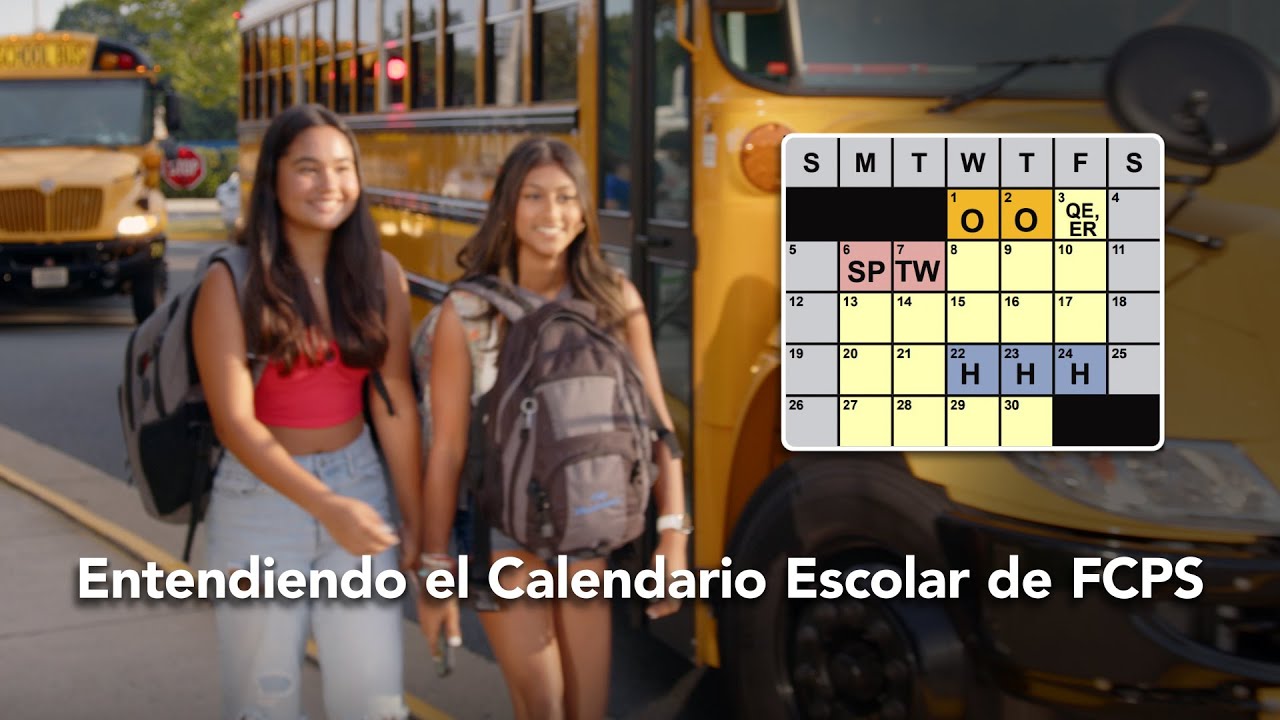 Entendiendo el Calendario Escolar de FCPS