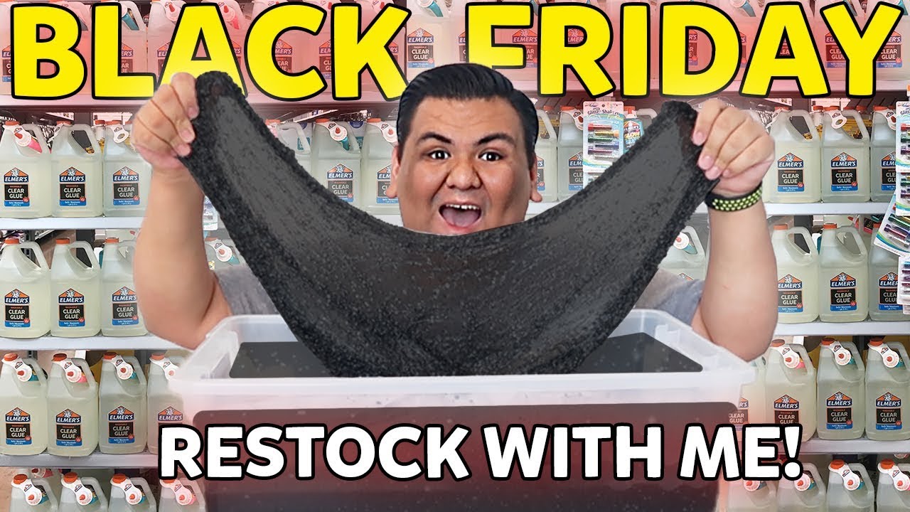 RESTOCK My SLIME SHOP With Me For BLACK FRIDAY!